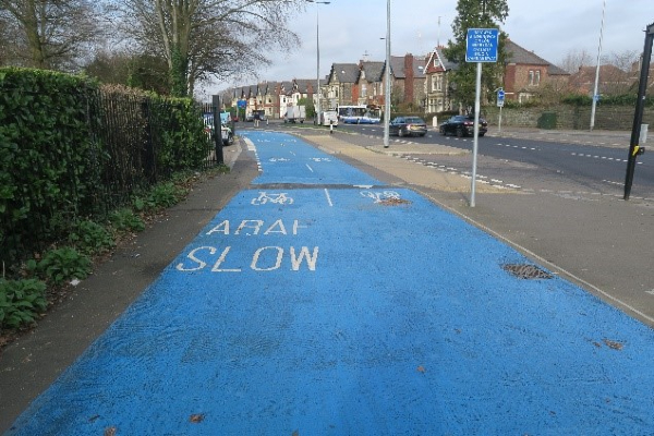 Photo of duel active travel lane 2