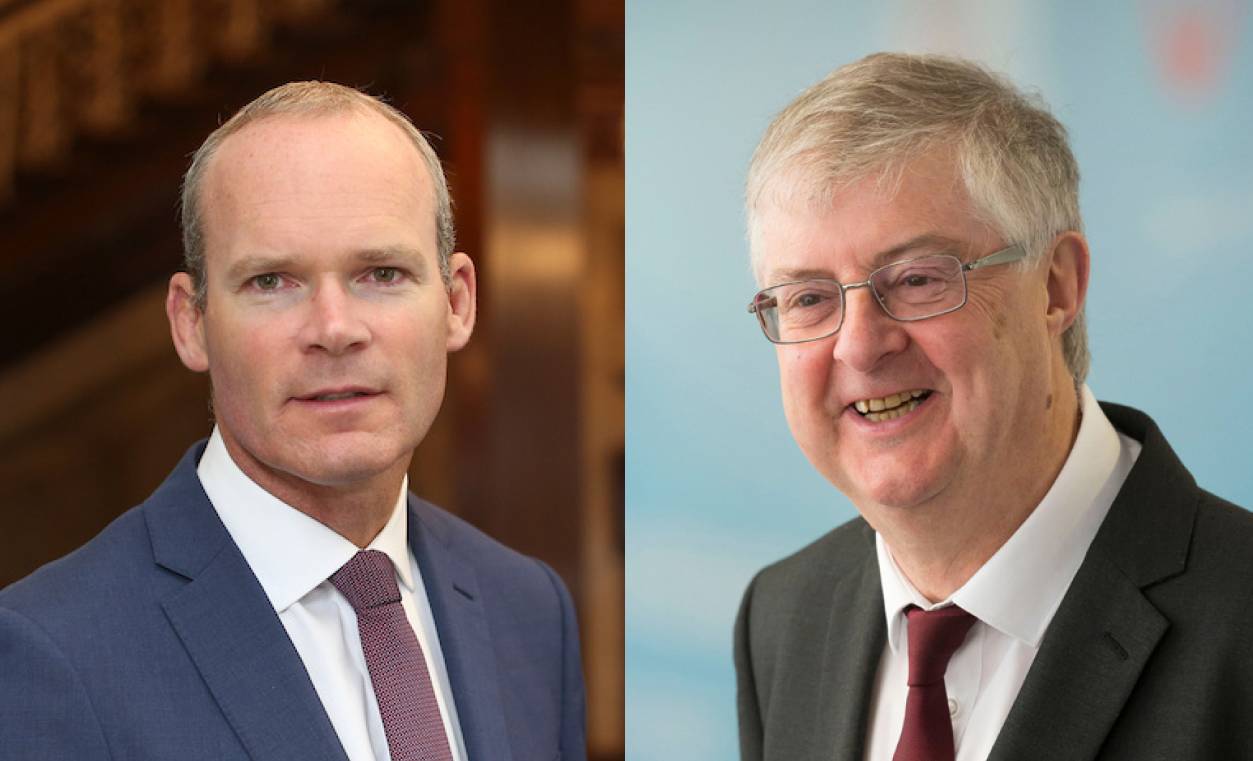 Simon Coveney TD, Minister for Foreign Affairs and Minister for Defence and Mark Drakeford MS, First Minister of Wales