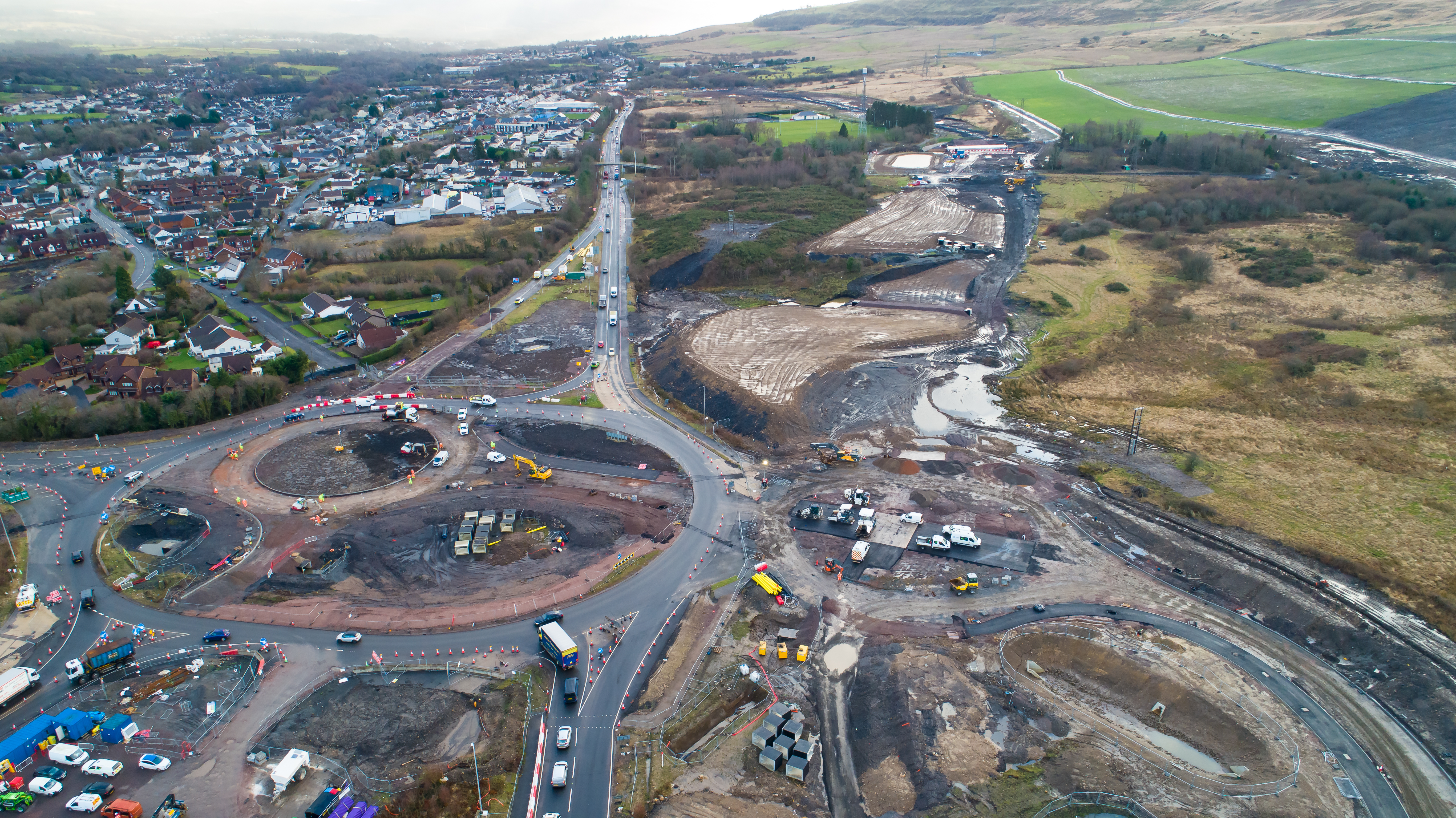 A465 section 5 and 6 - Rhigos Junction - new photo for top of page - March 2023