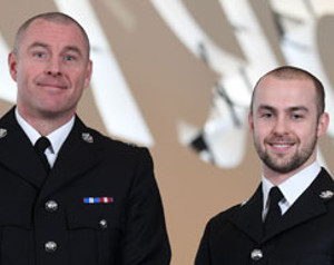 PC Christopher Bluck and PC Rhys Edwards