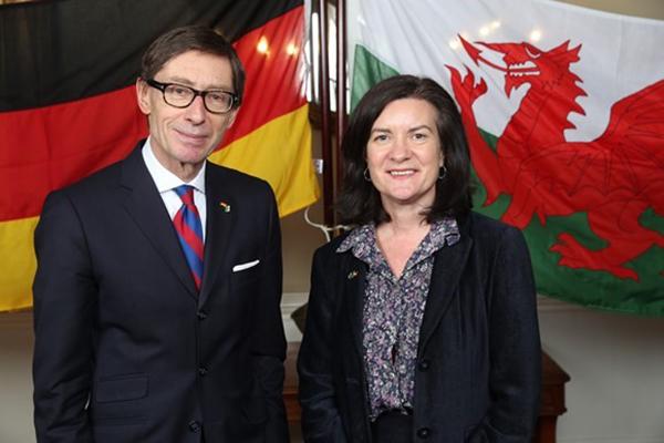Wales looks forward to future relationship with its strongest trading partner as German Ambassador to UK visits key sites