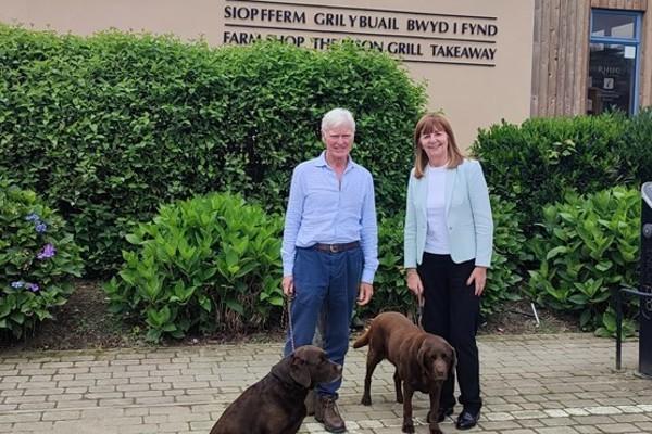Lesley Griffiths and Lord Newborough