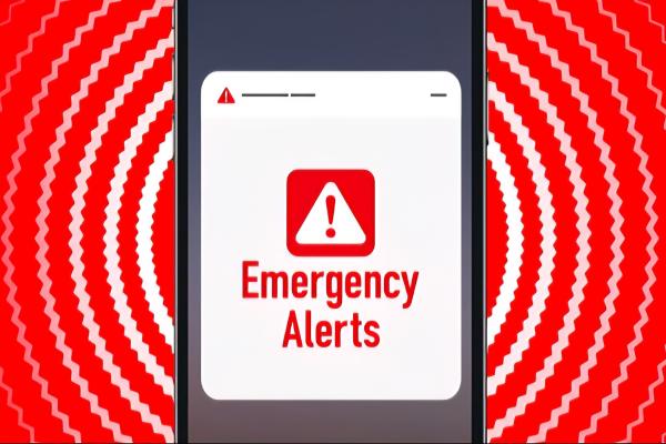 Emergency alert test logo