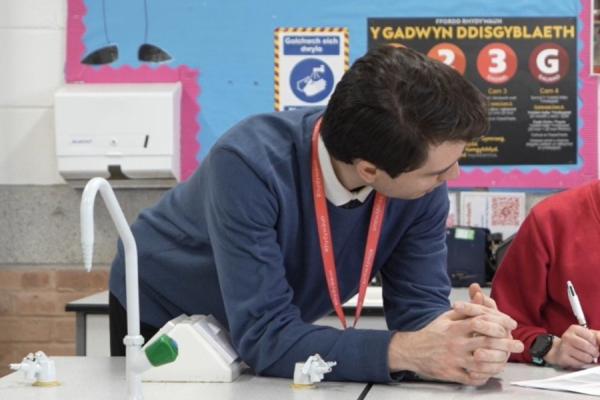 Michael Rees in the classroom.