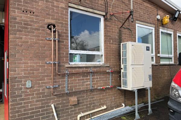 Blaenavon Fire Station air source heat pump