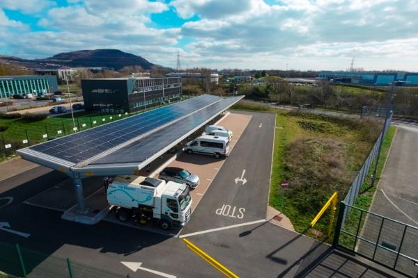 The Quays charging depot