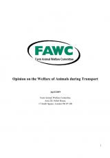 Farm Animal Welfare Committee (FAWC) Opinion on the Welfare of Animals in  Transport report: our response 
