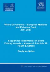 Support for health and safety investments on board fishing vessels ...